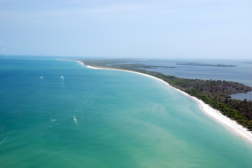 the gulf coastline of cayo costa